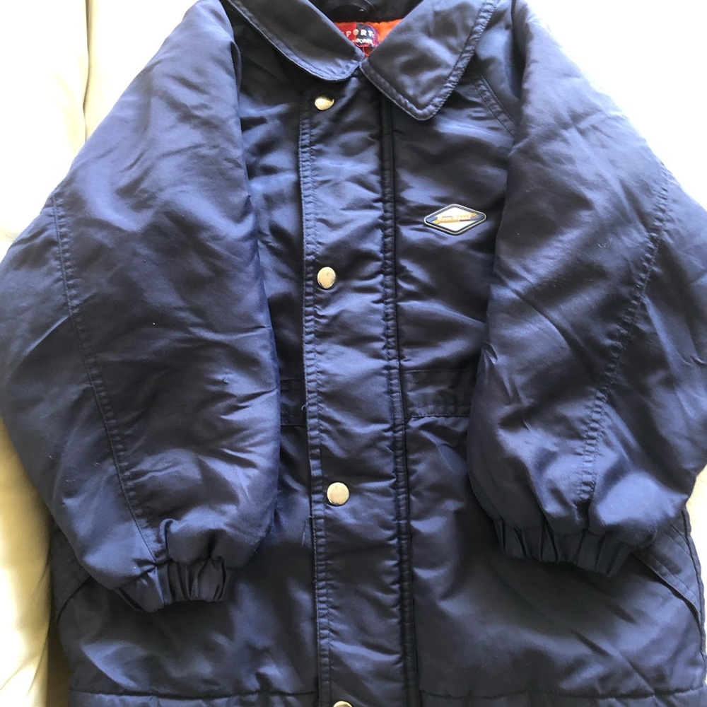 Kids Navy Puffer Jacket - Cozy Cold-Weather Coat